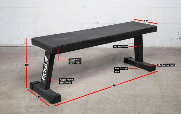 The Rogue Fitness Flat Utility Bench