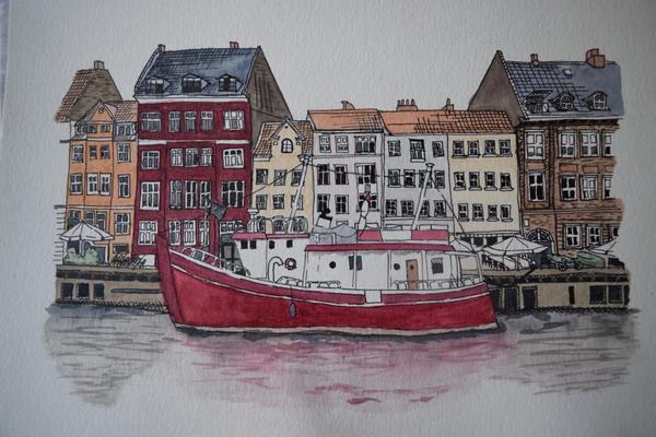 Painting of Copenhagen