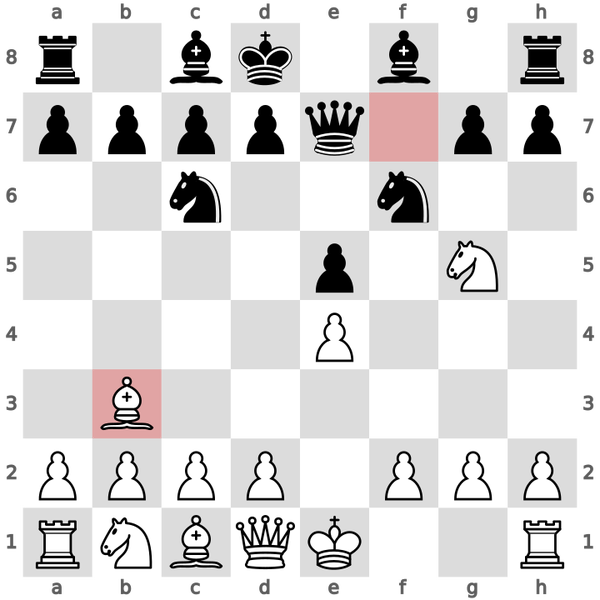 The bishop retreats to open up f7 for our knight to fork the king and rook.