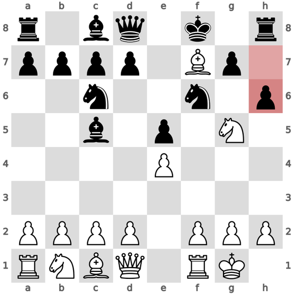 If we
 castle before getting our bishop back to safety, our opponent can force us to
 lose either our knight or bishop by attack with a pawn.