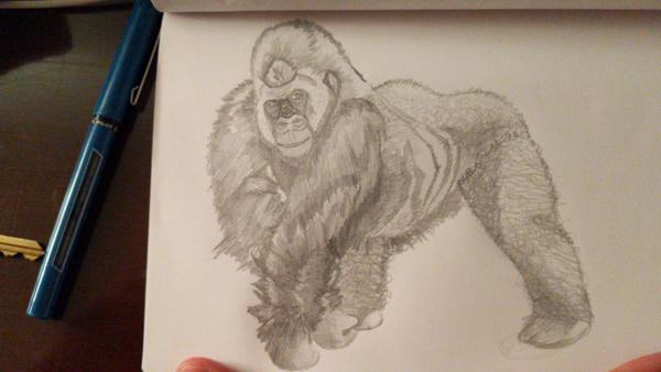 Pensive gorilla